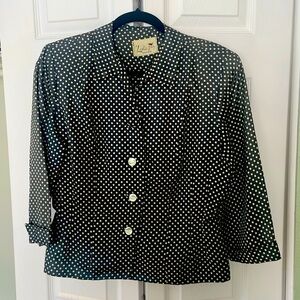 1940s 50s vintage Leslie Fay polka dot jacket